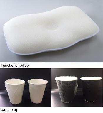 Functional pillow paper cup